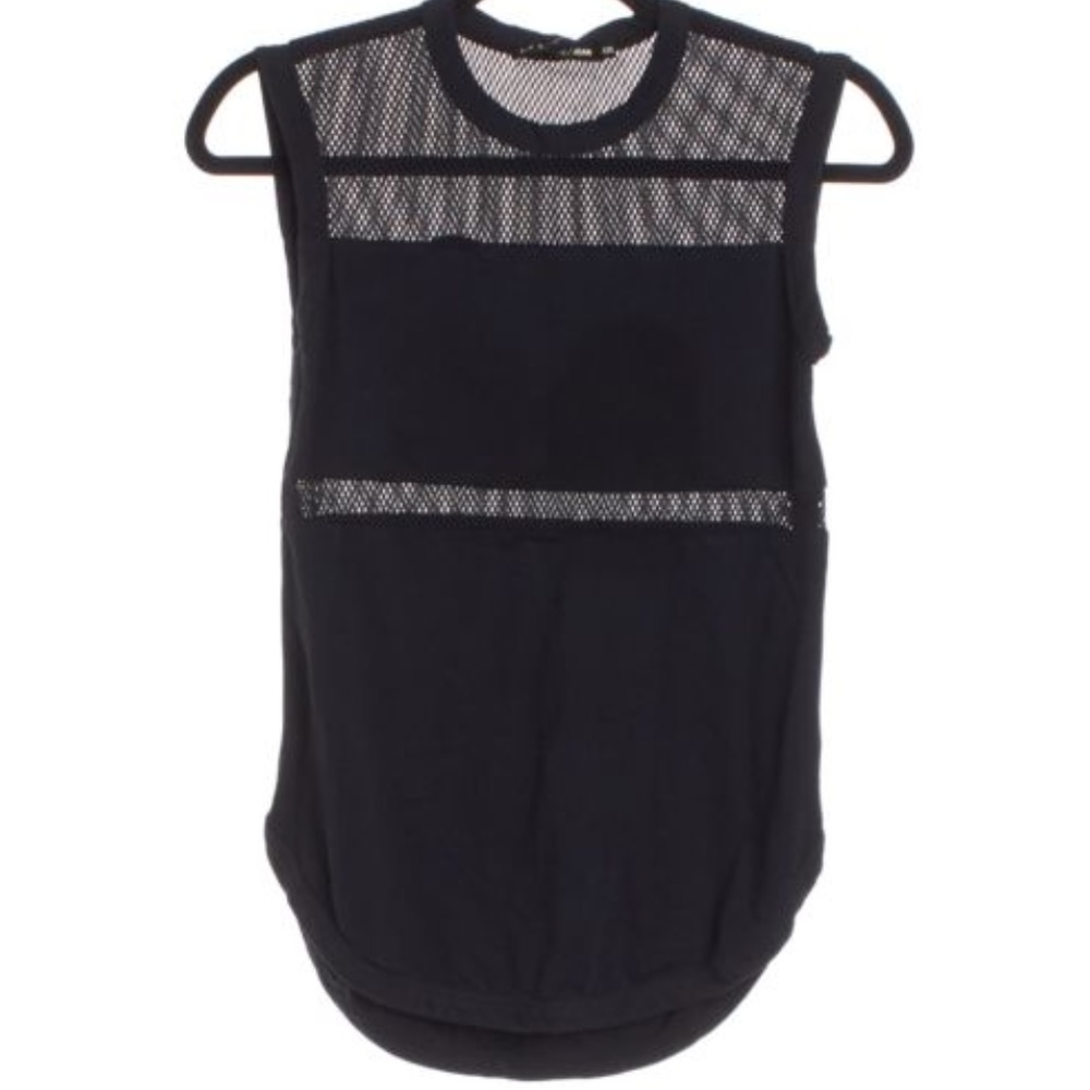 Rag & Bone  Perforated Panel Jersey Blouse XXS